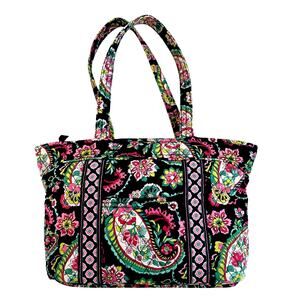 Vera Bradley Retired 'Petal Paisley' Shoulder Bag/Tote Purse Great Condition